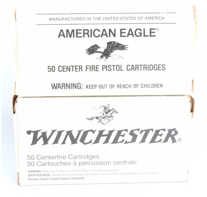 A Lot of 100 9mm Luger and 9mm NATO Full Metal Jacket Pistol Cartridges (1 of 5)