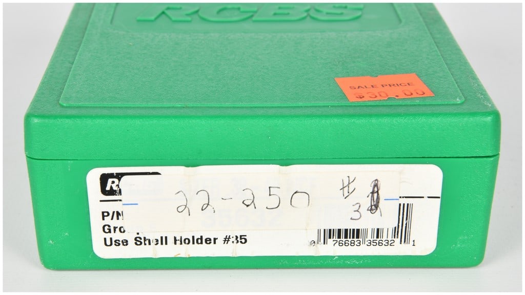 RCBS Full Length Reloading Die Set for .22-250 Caliber - 2