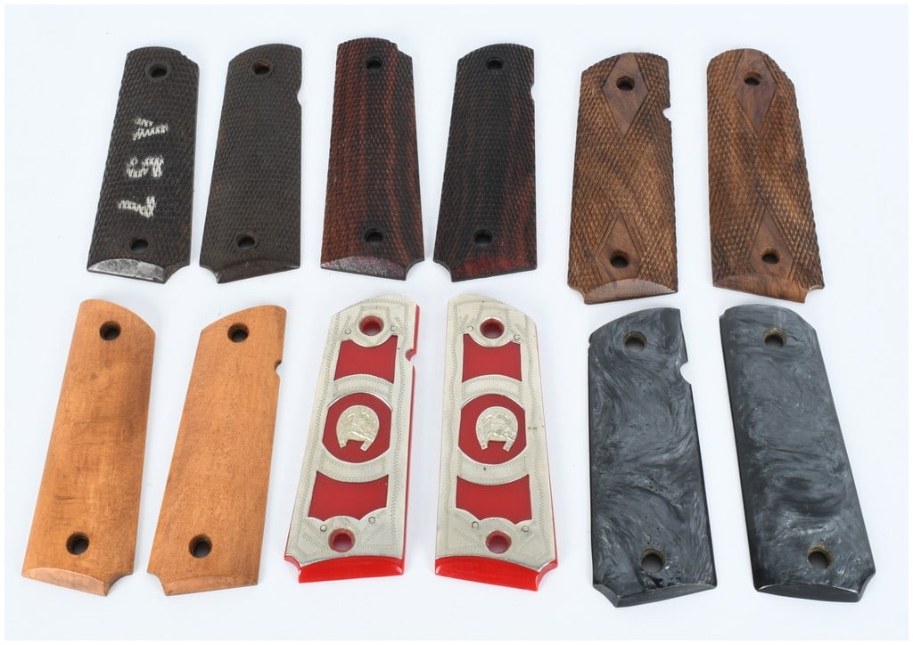 A Collection of Twelve 1911 Pistol Grip Panels Including Double Diamond and Custom Styles (1 of 7)