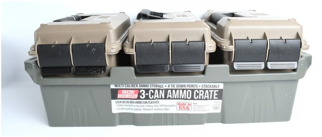 MTM Case-Gard 3-Can Ammo Crate Storage System AC3C