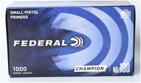 Federal Champion No. 100 Small Pistol Primers (Lot of 1000)