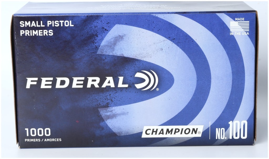 Federal Champion No. 100 Small Pistol Primers (Lot of 1000) (1 of 3)