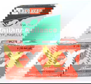 A Lot of 75 Vintage 12 Gauge Shotshells: Winchester Super XX Magnum and Red Head Reliance