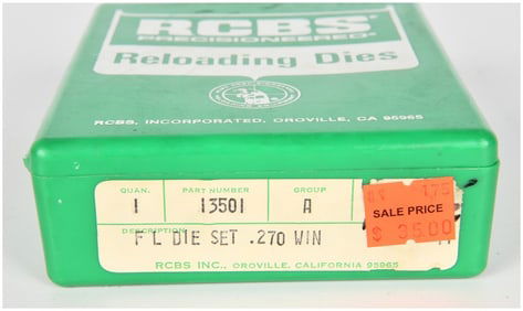 RCBS Full Length 3-Die Set .270 Winchester Part Number 13501