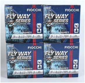 Fiocchi Fly Way Series Field Dynamics 12 Gauge 3 Inch Shotgun Ammunition Lot of 100 Rounds