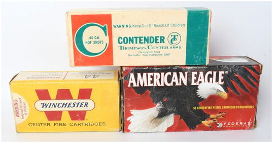 A Lot of Ammunition and Components in .44 Caliber including .44 Remington Magnum and .44 S&W Special