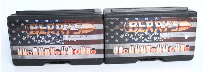 A Lot of 500 Berry's Superior Plated Bullets 9mm 124gr Projectiles SKU 15143