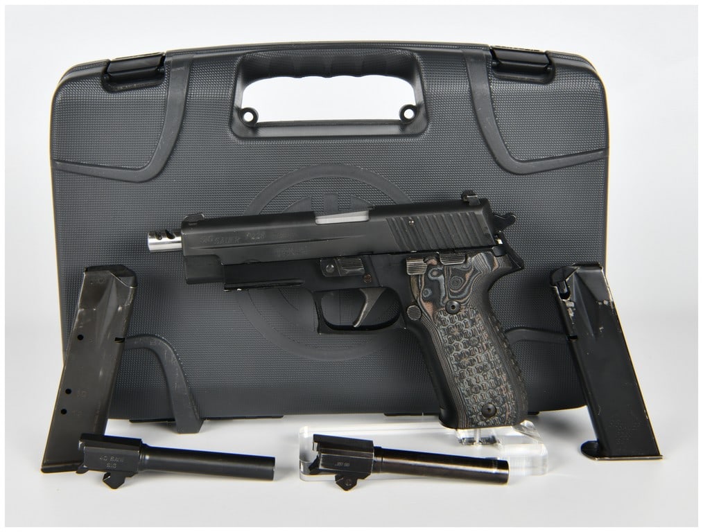 SIG Sauer P226 Stainless Semi-Automatic Pistol Multi-Caliber Conversion Lot, Serial U 762 819 (1 of 19)