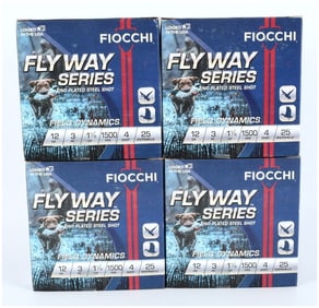 Fiocchi Flyway Series Zinc Plated Steel Shot Ammunition (12 GA, 100 Rounds)