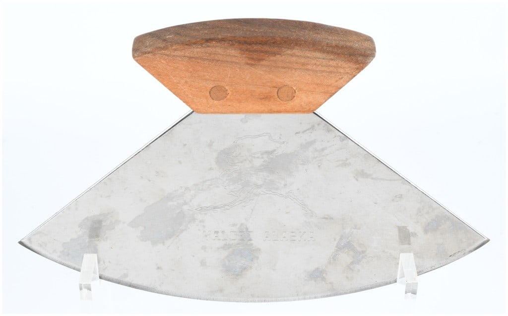 Alaskan Souvenir Ulu Knife with Wood Handle and Valdez Inscription (1 of 3)