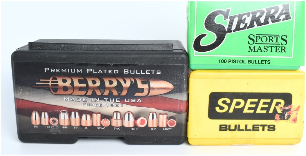 A Trio of Ammunition Components Berry's Sierra and Speer Pistol Bullet Tips (1 of 4)