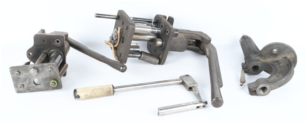 A Collection of 6 Vintage Herter's and Pacific Ammunition Reloading Press Components (1 of 15)