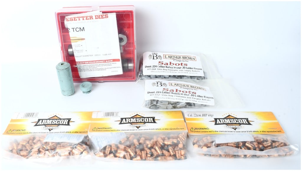 A Lot of Eight Reloading Components and Accessories for .22 TCM and .30 Caliber Firearms (1 of 4)