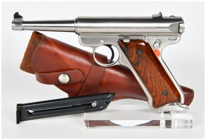 Ruger MK II Semi-Automatic Pistol .22 Cal. Long Rifle Stainless Steel 211-64400