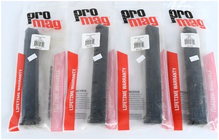 A Group of 4 Promag Detachable Pistol Magazines for Sig Sauer P365, 9mm, 32-Round Capacity
