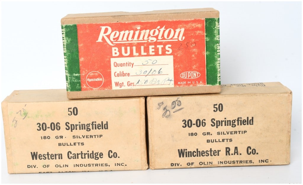 Lot of 113 Vintage Remington Western Winchester 30-06 Springfield 180 Grain Projectiles (1 of 4)