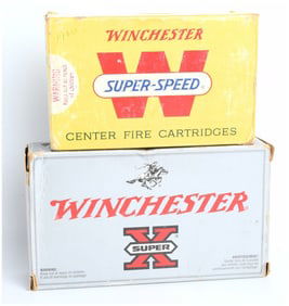 A Lot of 40 Vintage Winchester .458 Winchester Magnum 510 Grain Soft Point Ammunition