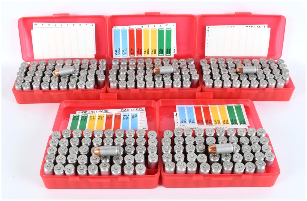 Lot of 250 Rounds of CCI .45 AUTO Ammunition in MTM Case-Gard Boxes (1 of 5)