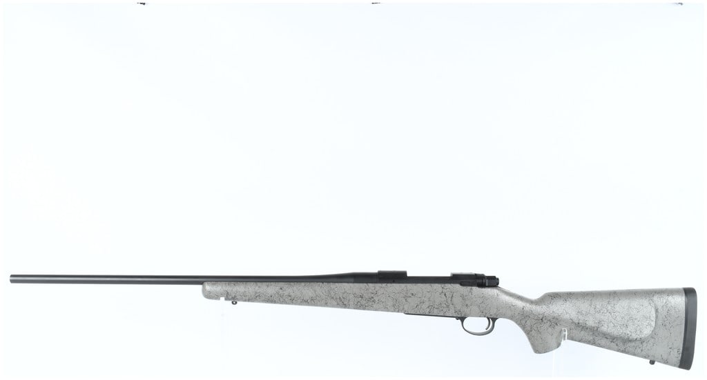 Nosler Model 48 Bolt-Action Rifle 6.5 Creedmoor Serial Number N2802: A modern Nosler Model 48 (M48) bolt-action rifle, manufactured in Bend, Oregon. The rifle is chambered for the 6.5 Creedmoor cartridge. The receiver is clearly marked Nosler M48 BEND, OREGON on the le