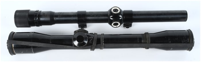 A Pair of Vintage American Rifle Scopes Weaver K2-A and Bushnell Scopechief