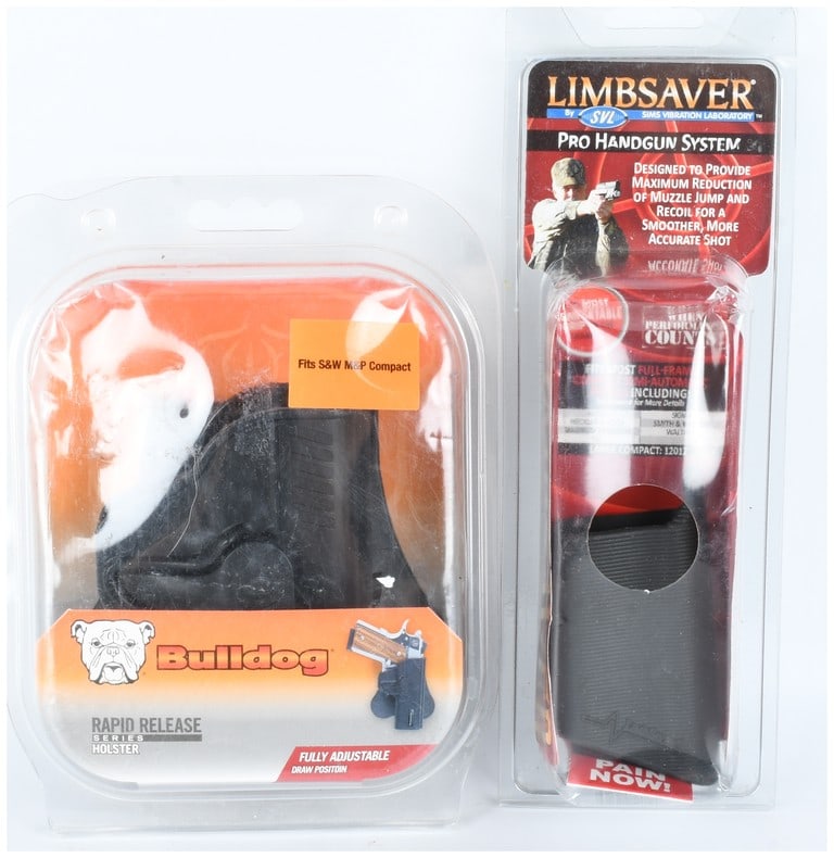 A Pair of Bulldog Rapid Release Holster and LIMBSAVER Pro Handgun System Accessories (1 of 5)