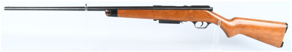 Stevens Model 58B Bolt-Action Shotgun .410 Bore (24 BBL): A single Stevens Model 58B bolt-action repeating shotgun manufactured by Savage Arms Corporation. This utility shotgun is chambered for .410 Bore and is marked to accept both 2 1/2 inch and 3 inch