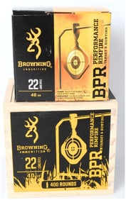 A Lot of 400 Rounds of Browning BPR .22 Long Rifle 40 Grain LRN Ammunition