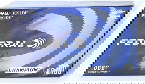 FEDERAL Champion No. 100 Small Pistol Primers (Lot of 1000)