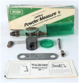 RCBS Uniflow Powder Measure and Accessories, Collection of 9 Items