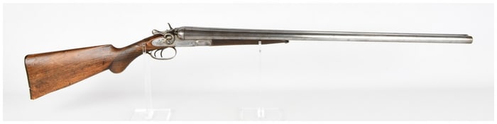 Antique Belgian Double Barrel Exposed Hammer Shotgun Marked Prise Gun (SN 36031)