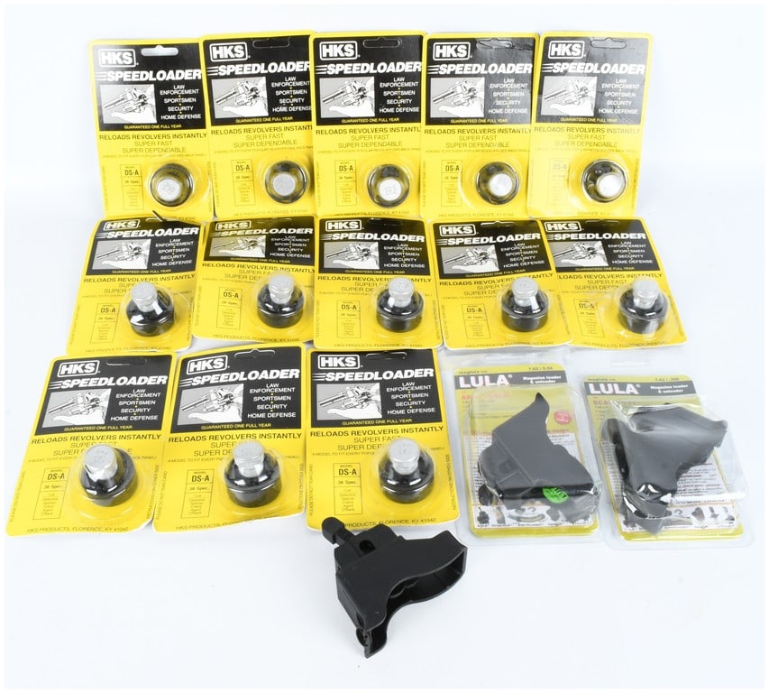 Collection of 16 HKS DS-A .38 Special Speedloaders and MagLULA AK/GALIL Loaders (1 of 7)