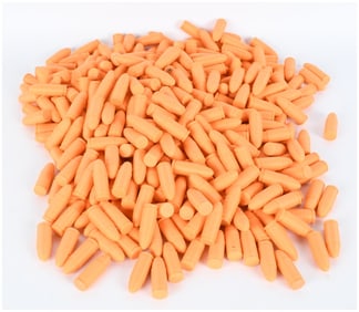 A Large Lot of 9mm Luger Orange Polymer Dummy Rounds Snap Caps for Dry Fire Training