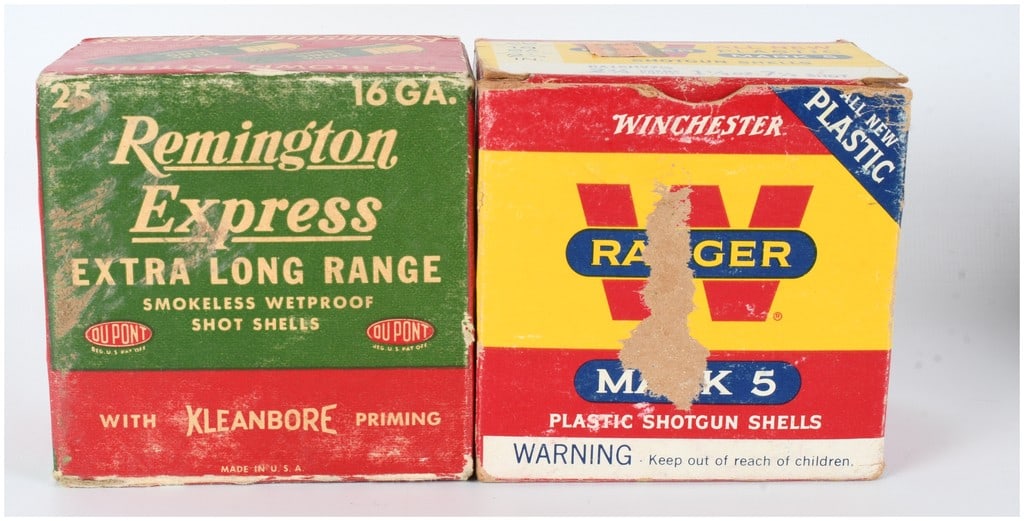 A Lot of 44 Vintage 16 Gauge Loaded Shotgun Shells by Remington Express and Winchester Ranger Mark 5 (1 of 4)