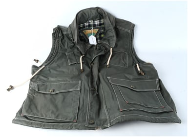 New World Sportswear Collection Men's Waxed Canvas Utility Vest Size 54/56