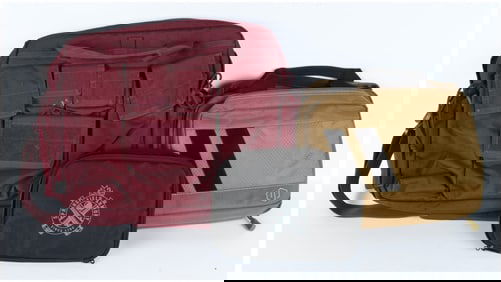 A Group of Three Tactical Gear Bags including LAPG Bail Out Bag and Springfield Armory Pouch