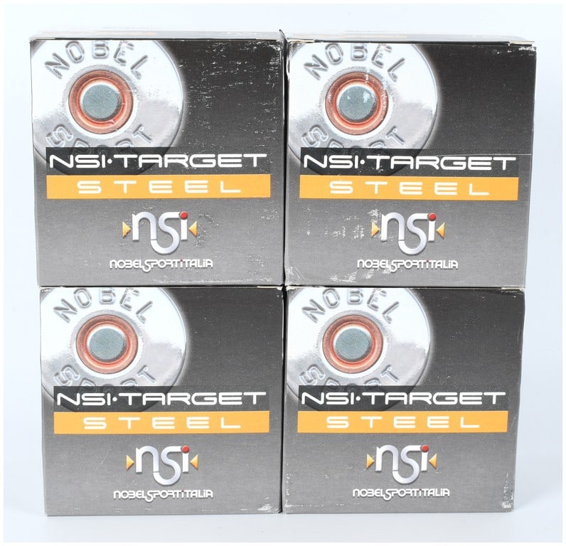 A Lot of 100 Rounds of Nobel Sport Italia NSI Target Steel 20 Gauge Shotshell Ammunition (1 of 3)