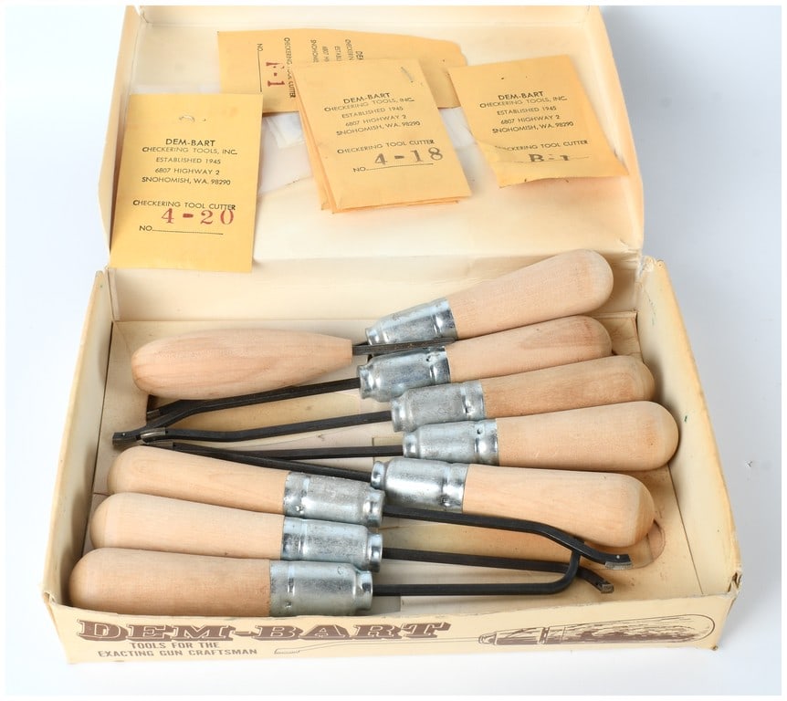 Dem-Bart Bill McGuire Special Gun Stock Checkering Tool Kit A Collection of 15 (1 of 4)