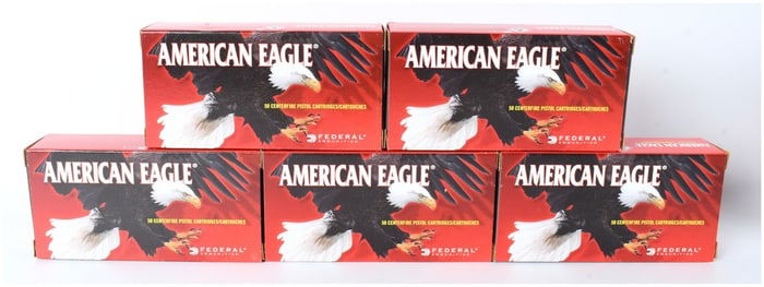 Federal American Eagle 9mm Luger 115 Grain FMJ Ammunition Lot of 250 Rounds