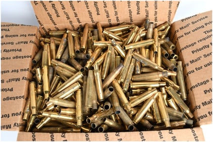 A Lot of Approximately 20 Lbs of Empty .30-06 Springfield Brass Rifle Casings