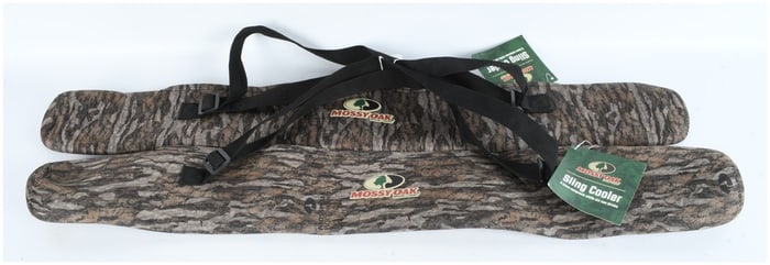 A Pair of Mossy Oak Brand Camo 3.5mm Neoprene Sling Coolers