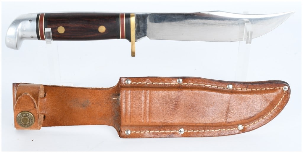 Western U.S.A. Model W36 Fixed Blade Hunting Knife with Original Sheath (1 of 8)