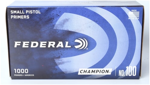 Federal Champion No. 100 Small Pistol Primers (Lot of 1000)