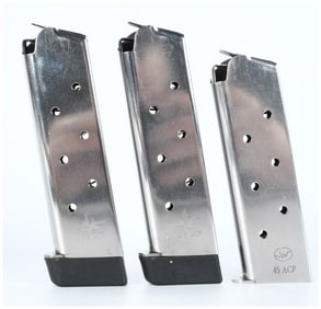 A Trio of Ed Brown and Check-Mate 1911 Pistol Magazines, .45 ACP