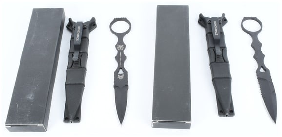 A Pair of Benchmade 176BK SOCP Daggers Designed by Greg Thompson