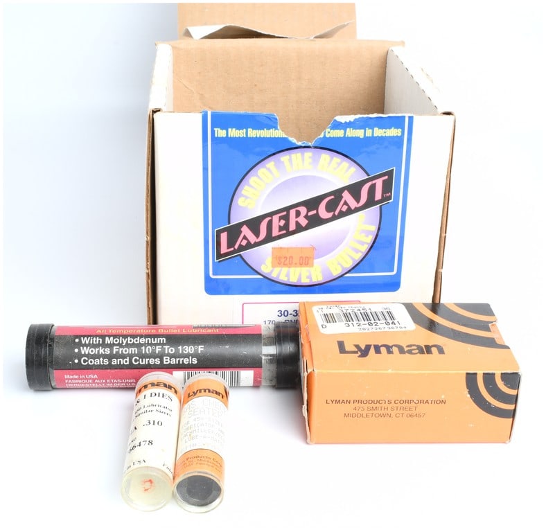 A Collection of 5 Lyman Reloading Accessories and Laser-Cast 30-30 Caliber Projectiles (1 of 5)