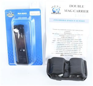A Lot of Two Pistol Accessories: Rock Island Armory .45 ACP Magazine and NEX Holster Double Magazine