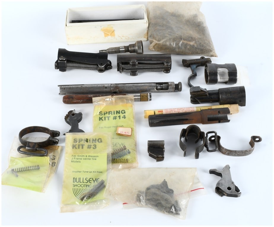A Collection of Miscellaneous Firearm Components, Military-Style Rifle Parts, and Revolver Tuning (1 of 5)