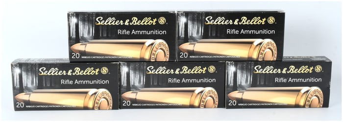 Sellier & Bellot 6.8 mm REM. SPC 110 gr PTS Rifle Ammunition (100 Rounds)