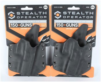 A Pair of Stealth Operator OWB RH Multi-Fit Polymer Holsters