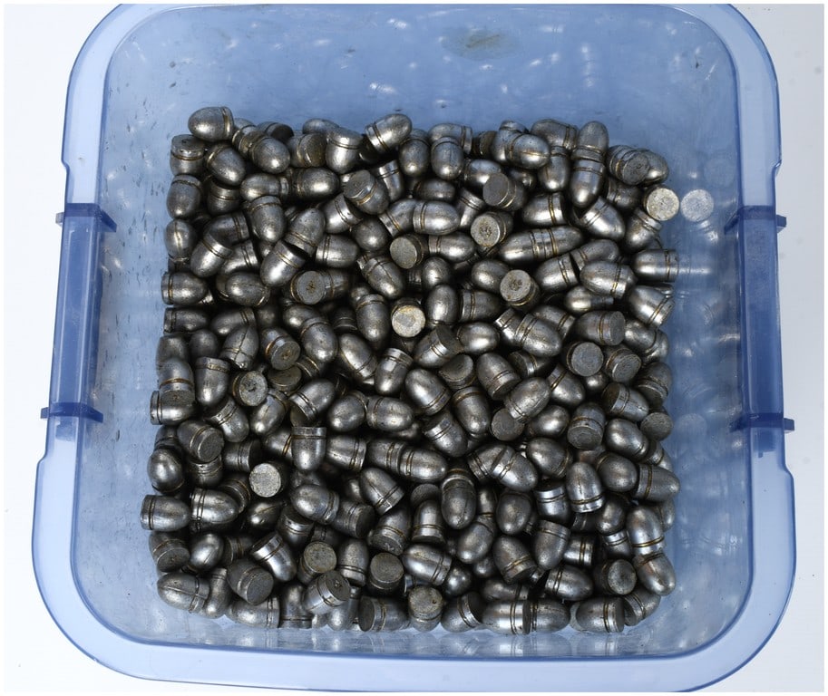 Lot of 300 Cast Lead Conical Projectiles (.356 Diameter) for Reloading (1 of 2)